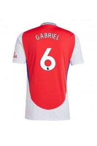 Arsenal Gabriel Magalhaes #6 Voetbaltruitje Thuis tenue 2024-25 Korte Mouw